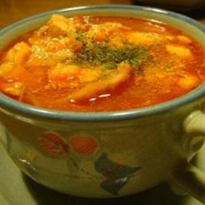 元気の出る真っ赤なスープ（トマト味）～圧力鍋使用